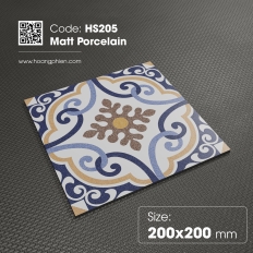 Matt Porcelain | 200x200mm | MÃ HS205